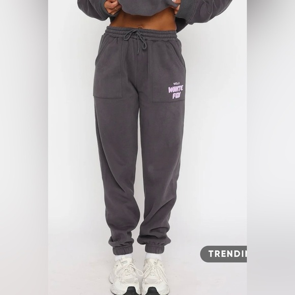 White fox the label volume 3 offstage sweatpants charcoal grey - Picture 2 of 7